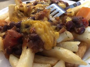 Chili cheese fries at Shimmy Shack in Plymouth