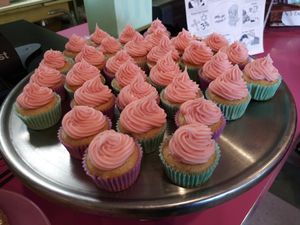Vegan and gluten free cupcakes at the brick & mortar at Shimmy Shack in Plymouth