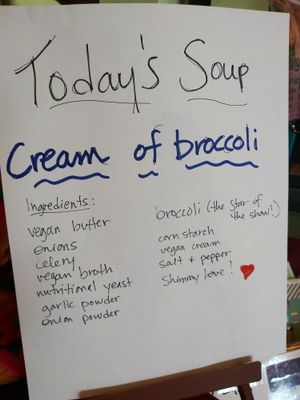 Soup of the day! At Shimmy Shack brick & mortar. at Shimmy Shack in Plymouth