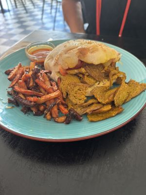 Vegan kebab  at GranOla - San Josep in Ibiza