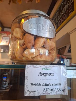 Turkish delight cookie at Patisserie de Provence in Sofia