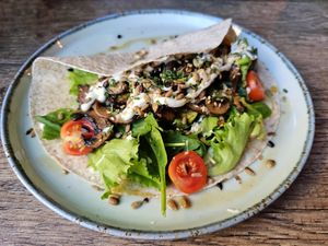 Mushroom wrap. at Balance FitFood - Aveiro in Aveiro