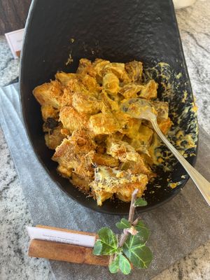 Golden Pumpkin in Yogurt Mayo (not vegan)
 at Lotus at Berjaya 莲心 in Kuala Lumpur