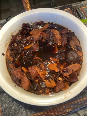 Braised Mock Pig Trotters w Sweet Vinegar
 at Lotus at Berjaya 莲心 in Kuala Lumpur