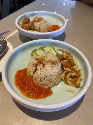 nasi lemak at Lotus at Berjaya 莲心 in Kuala Lumpur