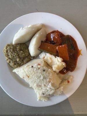 Idli, Mixed Vegetable Curry, Upma and Chutney #Veganuary at Lotus at Berjaya 莲心 in Kuala Lumpur