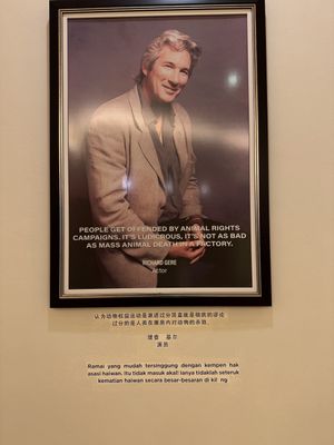 Pictures in the lobby of the restaurant  #Veganuary at Lotus at Berjaya 莲心 in Kuala Lumpur