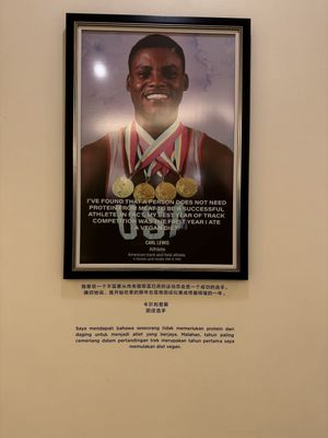 Pictures in the restaurant lobbyy #Veganuary at Lotus at Berjaya 莲心 in Kuala Lumpur