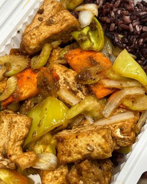   at Loving Hut in Brooklyn