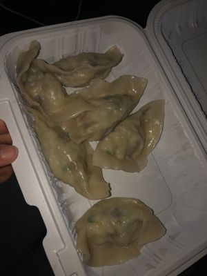 Steam vegan dumpling   at Loving Hut in Brooklyn