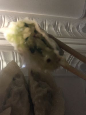 Steam dumpling   at Loving Hut in Brooklyn