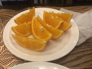 Orange   at Loving Hut in Brooklyn