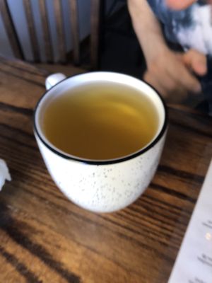 Jasmine hot tea  at Loving Hut in Brooklyn