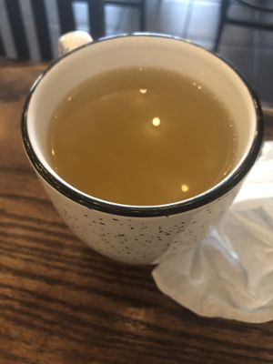 Jasmine tea hot   at Loving Hut in Brooklyn