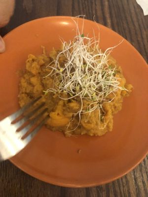 Sweet potato gluten free   at Loving Hut in Brooklyn