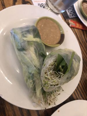 Alfalfa roll  at Loving Hut in Brooklyn