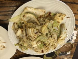 Sautéed cabbage   at Loving Hut in Brooklyn