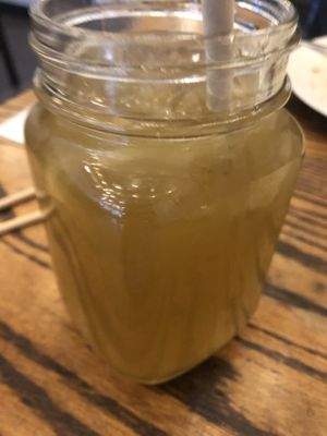 Jasmine tea   at Loving Hut in Brooklyn