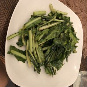 Sautéed dandelion   at Loving Hut in Brooklyn