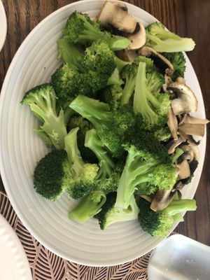 Steam vegetables   at Loving Hut in Brooklyn