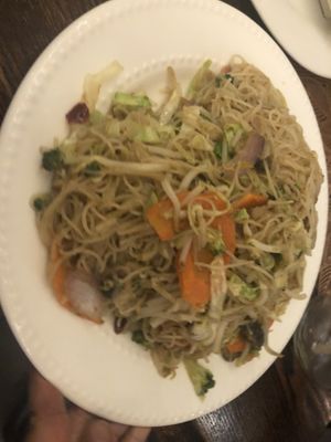 Lemongrass Singapore mai fan   at Loving Hut in Brooklyn