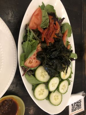 Seaweed and cucumber salad   at Loving Hut in Brooklyn