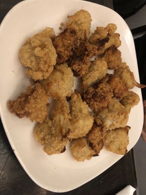 Crispy Buffalo cauliflower  at Loving Hut in Brooklyn