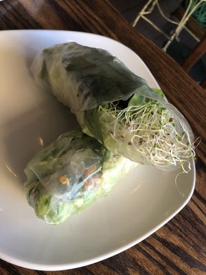Alfalfa roll  at Loving Hut in Brooklyn