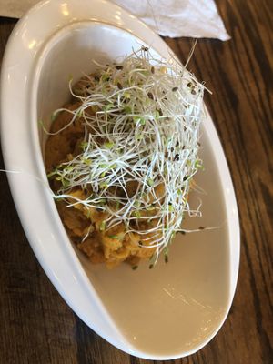 Sweet potato gluten free   at Loving Hut in Brooklyn