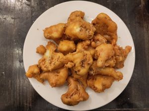 Crispy Buffalo Cauliflower at Loving Hut in Brooklyn