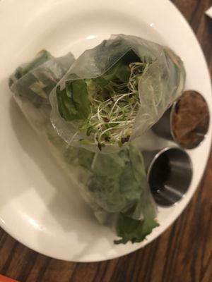 Alfalfa roll  at Loving Hut in Brooklyn