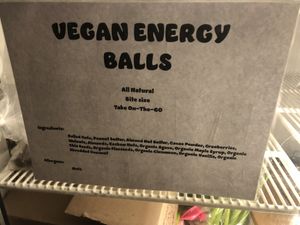 Vegan energy ball   at Loving Hut in Brooklyn