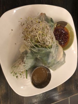 Alfalfa roll  at Loving Hut in Brooklyn