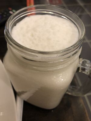 Pina colada virgin   at Loving Hut in Brooklyn