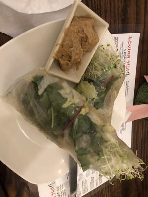 Alfalfa roll   at Loving Hut in Brooklyn