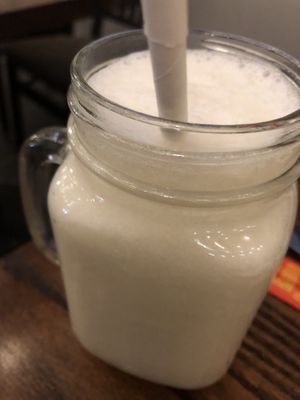Pina colada virgin   at Loving Hut in Brooklyn
