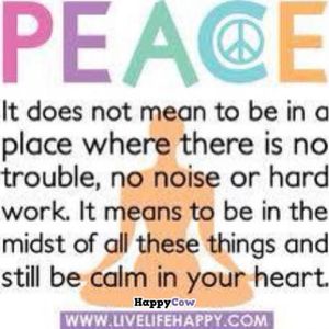 peace at Loving Hut in Brooklyn