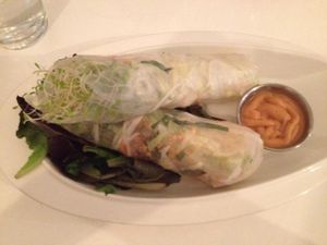 Tofu rolls at Loving Hut in Brooklyn