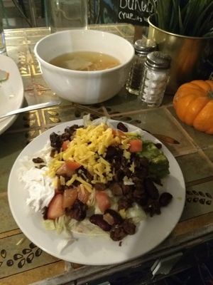 Vegan taco at Loving Hut in Brooklyn