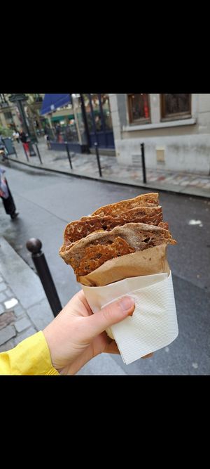 Lotus biscuit cream crepe at Culture Crêpes in Paris