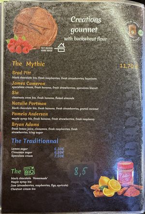 Sweet crepes at Culture Crêpes in Paris