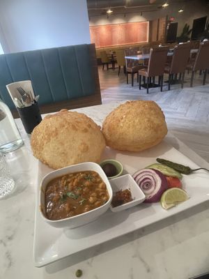  (chickpea dish) Chole bhature  at Honest in Chandler