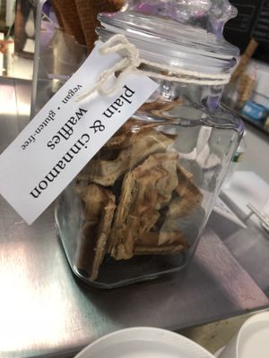 Vegan waffles at Cookman Creamery in Asbury Park