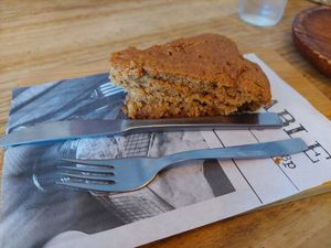 This time I was lucky to get one of the last portions of a vegan cake at Cafelito in Madrid