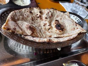 naan (ask without butter so its vegan)  at Krishna Vilas - Hoofddorp in Hoofddorp