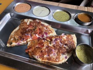 tomato onion uthappam  at Krishna Vilas - Hoofddorp in Hoofddorp