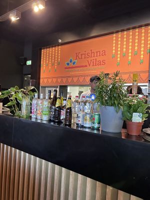 Bar area with kitchen behind   at Krishna Vilas - Hoofddorp in Hoofddorp