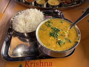 Dal fry: tasty and mildly spicy  at Krishna Vilas - Hoofddorp in Hoofddorp