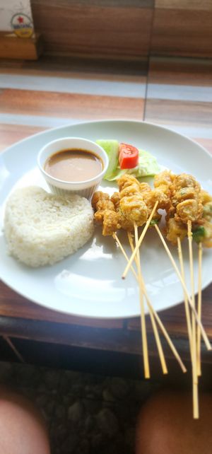Tahu Sate at Good Karma Warung and Homestay in Karangasem
