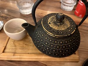 Peppermint tea   at Honeysuckle Restaurant  in Buderim